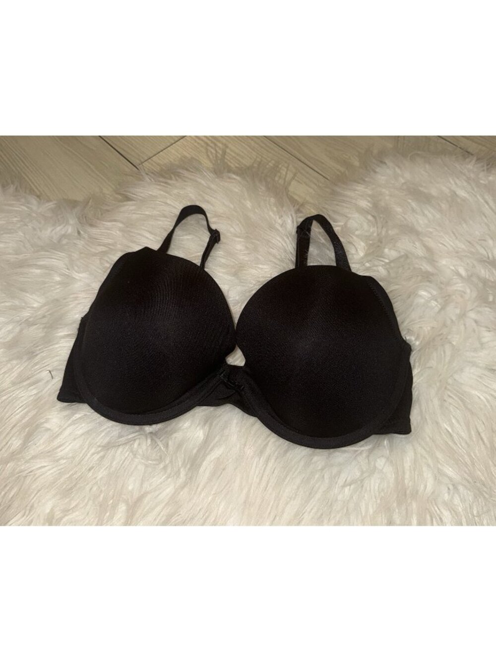 Maidenform Self Expression Demi Underwire Push Up Bra 05757J Womens 34D Black